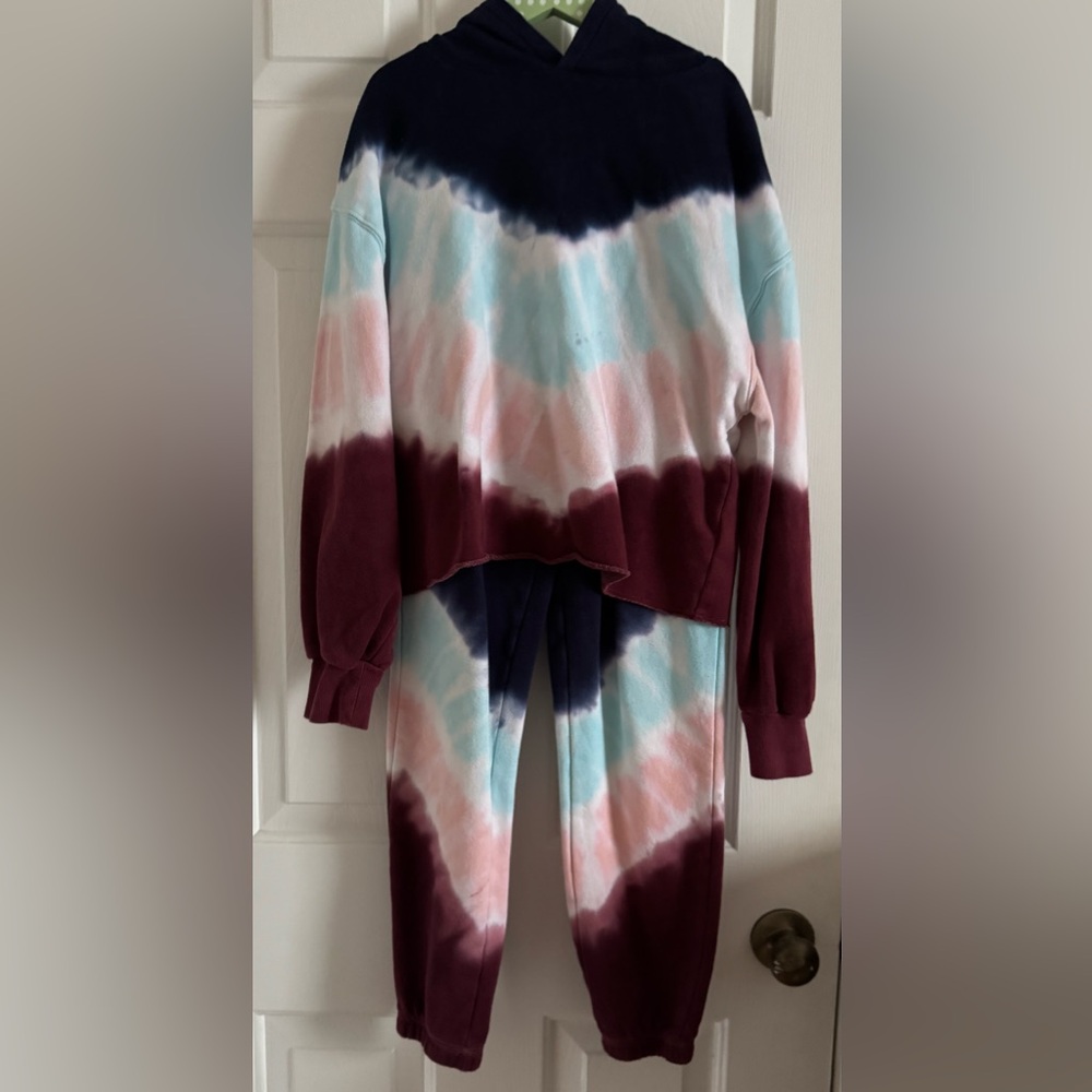 Art Class Tie-Dye Kids Matching Set - Navy, Light Blue, Pink, Burgundy